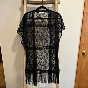 QED London Black Lace Cover-Up